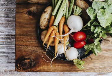 Verduras frescas para preparar comida con menos de 5 ingredientes