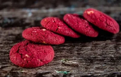 Receta fácil y rápida de galletas red velvet