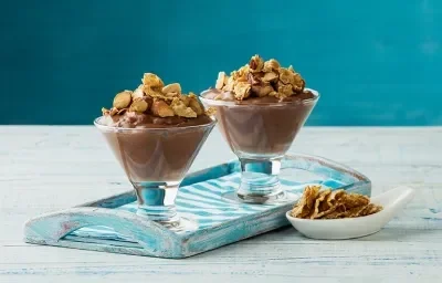 Mousse de chocolate crocante