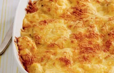 GRATINADO DE PALMITOS Y PAPA