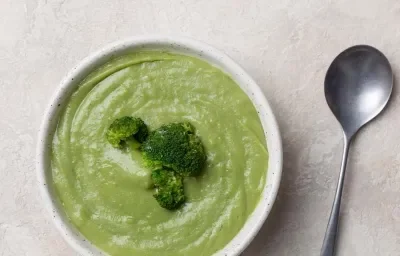 Puré gratinado de brócoli con moringa