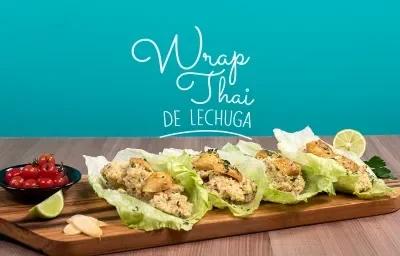 Wrap thai de lechuga