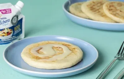 Arepa con LECHE CONDENSADA LA LECHERA®