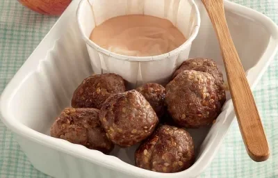 MINIALBÓNDIGAS CON SALSITA BBQ CREMOSA