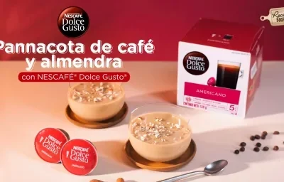 Pannacota de café y almendra con NESCAFÉ® Dolce Gusto®