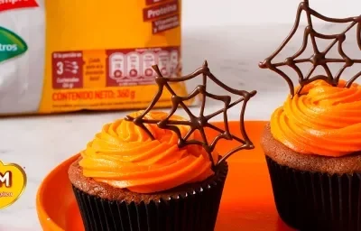 Cup cake de Chocolate para Halloween