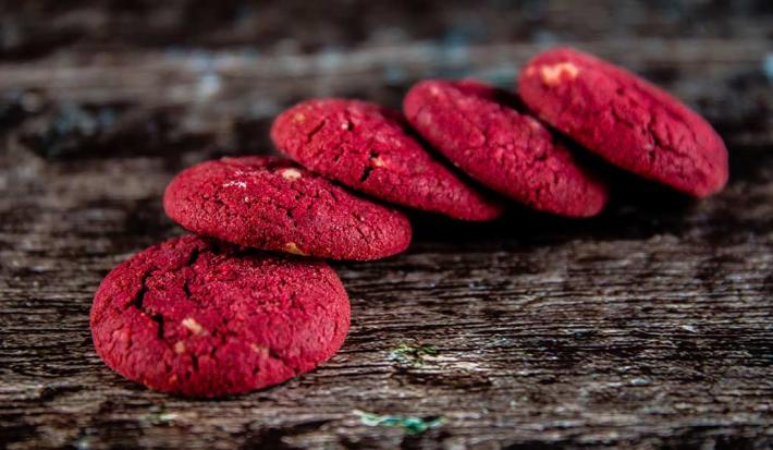 Receta fácil y rápida de galletas red velvet