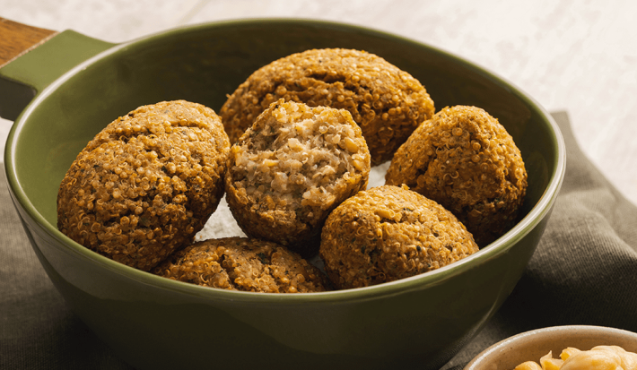 Quibbes de garbanzo y quinoa