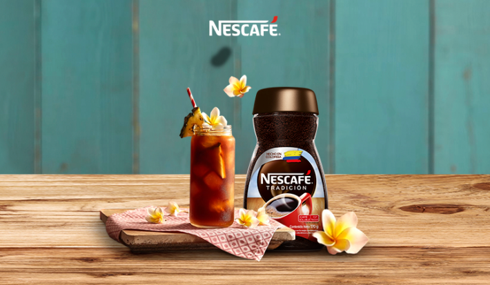 Coctel tropical nescafe