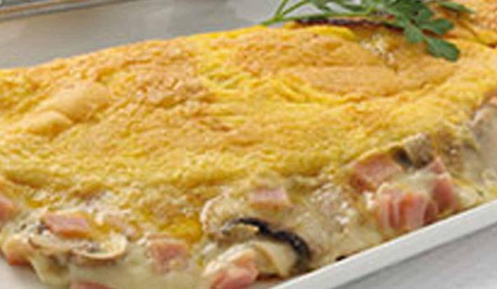 OMELETTE DE JAMÓN Y CHAMPIÑONES