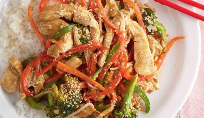 POLLO CON VERDURAS CHINAS