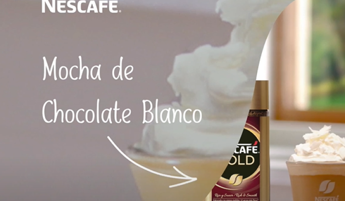 Mocha de chocolate blanco decadente