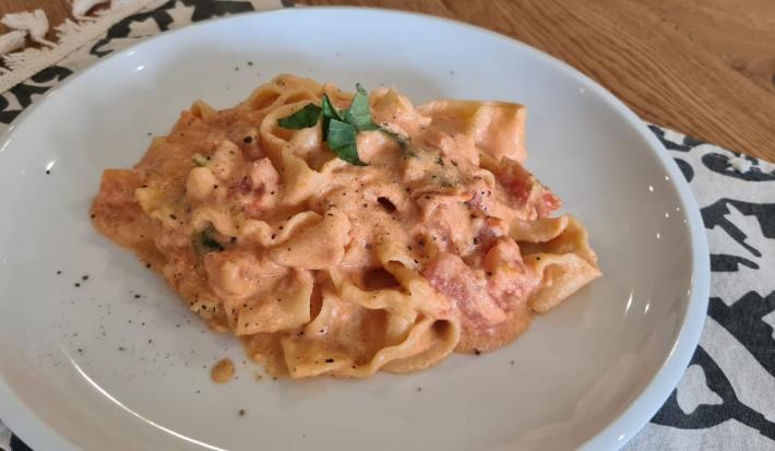 Pappardelle al teléfono