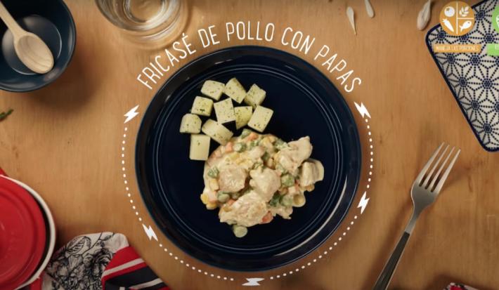 Fricasé de pollo con papas