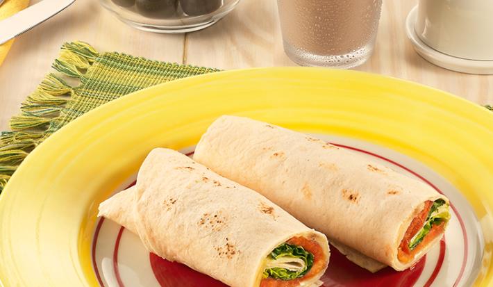 WRAPS CAPRESE ACOMPAÑADOS CON MILO® FRÍO